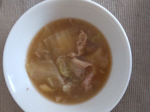 鶏肉白菜スープ